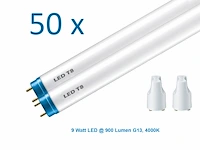 50 x led tl buizen t8 g13 4000k a++ - afbeelding 1 van  9