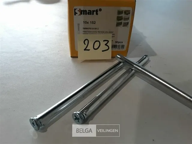 50 x metalen kozijnplug 10 x 152 verzinkt kruiskop - afbeelding 3 van  3