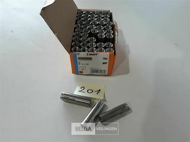 50 x metalen plug verzinkt m12 x 50 mm - afbeelding 1 van  3