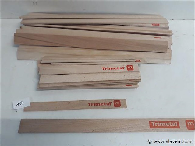 50 x roer stokje hout 23-40 cm - afbeelding 2 van  2