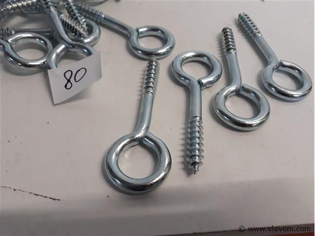 50 x schroefoog 7x100 mm verzinkt - afbeelding 2 van  2