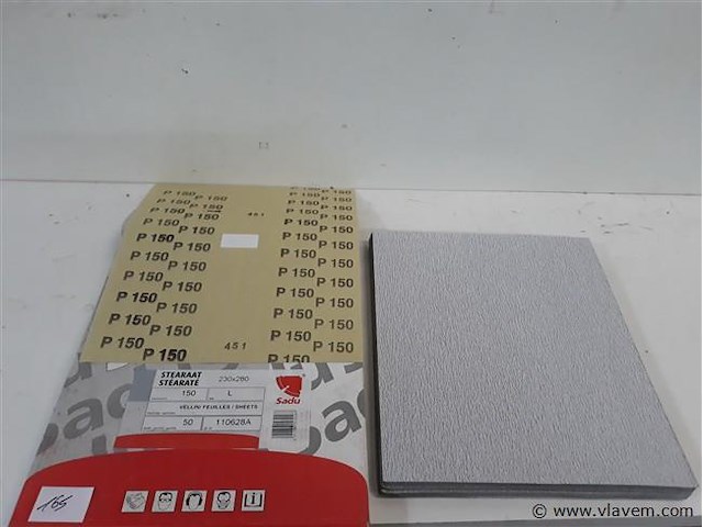 50 x schuurpapier k150 - afbeelding 1 van  2