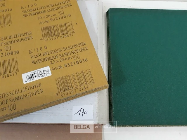 50 x schuurpapier waterschuurpapier k100 - afbeelding 3 van  3