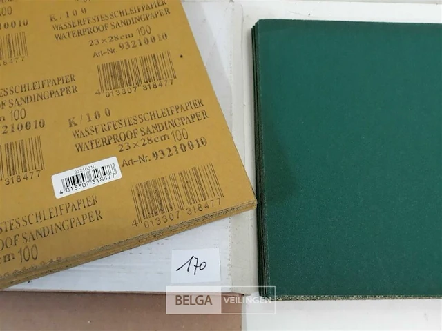 50 x schuurpapier waterschuurpapier k100 - afbeelding 1 van  2
