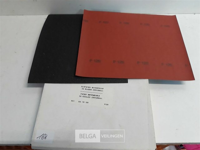 50 x schuurpapier waterschuurpapier k120 - afbeelding 2 van  3