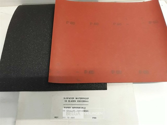 50 x schuurpapier waterschuurpapier k80 - afbeelding 3 van  3