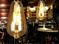 50 x st64 amber filament lamp – 6w – e27 – dimbaar – 2700k – 500 lm – ip20 – binnen - afbeelding 2 van  4