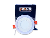 50 x tweekleurig led-paneel – wit / koud wit – 6w (3w + 3w) – aan/uit – binnen – smd – 100 mm - afbeelding 1 van  5