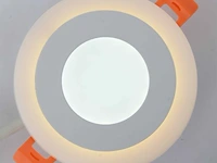 50 x tweekleurig led-paneel – wit / koud wit – 6w (3w + 3w) – aan/uit – binnen – smd – 100 mm - afbeelding 2 van  6