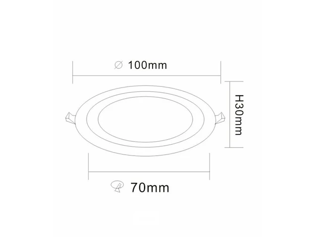50 x tweekleurig led-paneel – wit / koud wit – 6w (3w + 3w) – aan/uit – binnen – smd – 100 mm - afbeelding 3 van  6