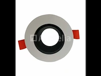 50 x verstelbaar gu10 inbouwarmatuur met fitting (zwart/wit) - afbeelding 2 van  6