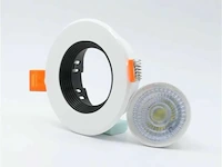 50 x verstelbaar gu10 inbouwarmatuur met fitting (zwart/wit) - afbeelding 7 van  7