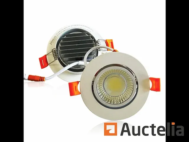 50 x verstelbare inbouwspot (wit) - cob - 7w - 3000k - afbeelding 2 van  6