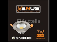 50 x verstelbare inbouwspot (zilver) - cob - 7w - 6500k - afbeelding 2 van  3