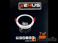 50 x verzonken inbouwspot (ug-07) - 3000k - wit/zwart - afbeelding 3 van  6
