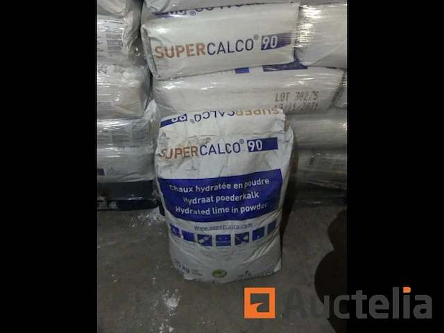 50 zakken van 25 kg supercalco 90 gehydrateerde kalkpoeder - afbeelding 1 van  7