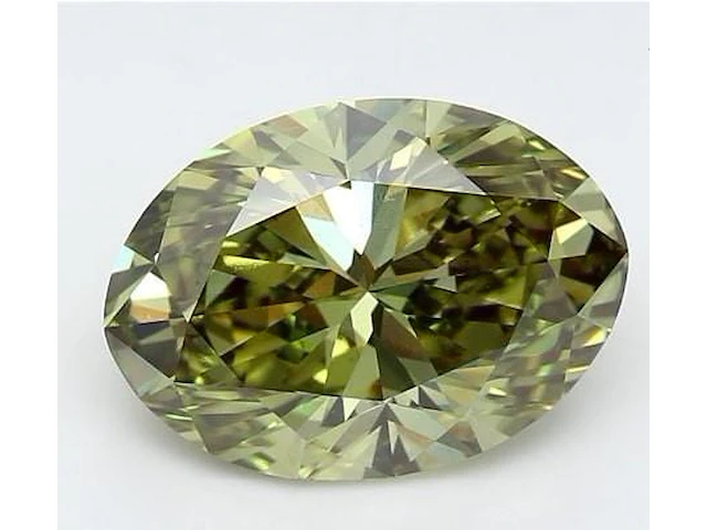 5.00ct fancy vivid green vs1 with igi certificate - afbeelding 1 van  4