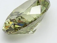 5.00ct fancy vivid green vs1 with igi certificate - afbeelding 3 van  4