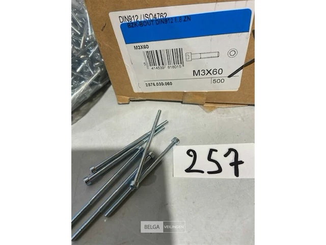 500x bzk bout m3x60 - afbeelding 1 van  3