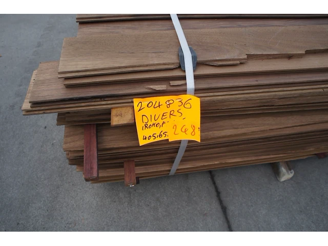 50,35 m² iroko/frake/ayous divers - afbeelding 2 van  6