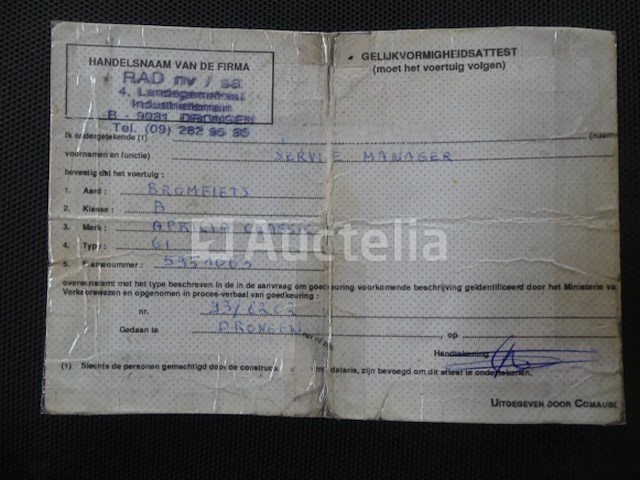 50cc motorfiets aprilia classic (1993-21.295 km)(vin: 5351063 ) - afbeelding 10 van  15