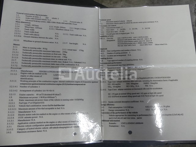 50cc neco gpx scooter (vin: l4h9ma21xm6000118) - afbeelding 8 van  17