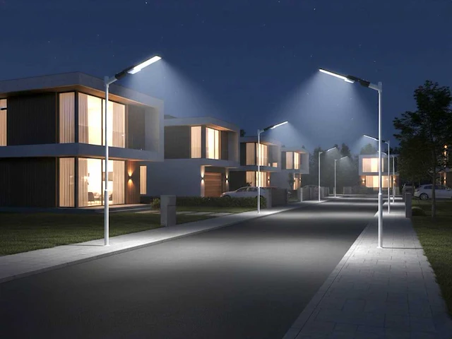 50w 3000k led straatverlichting met lens waterdicht (10x) - afbeelding 1 van  12