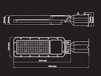 50w 5000k led straatverlichting met lens waterdicht (2x) - afbeelding 3 van  11