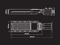 50w 5000k led straatverlichting met lens waterdicht (8x) - afbeelding 3 van  11