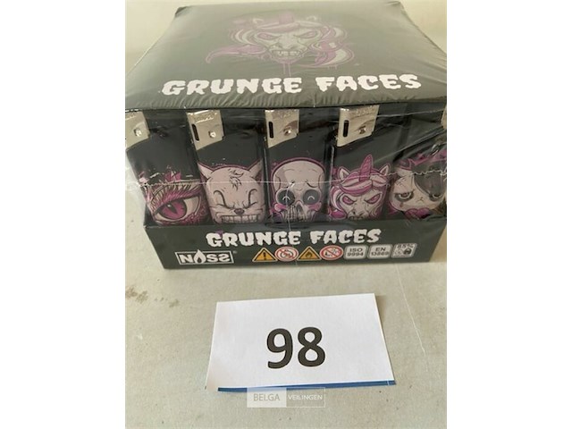 50x aansteker grunge faces - afbeelding 1 van  3