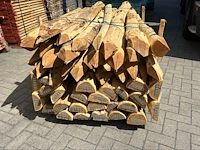 50x acacia halfronde paal - afbeelding 3 van  3