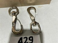 50x bevestingingshaak met sterke veer - afbeelding 1 van  3