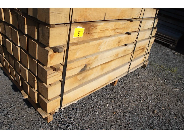 50x eiken paal met diamantkop - afbeelding 2 van  4