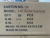 50x led filament lantaarn 1w - afbeelding 5 van  5