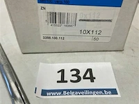 50x metalen kozijnplug 10x112 - afbeelding 1 van  3