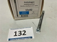 50x metalen kozijnplug 10x92 - afbeelding 1 van  3
