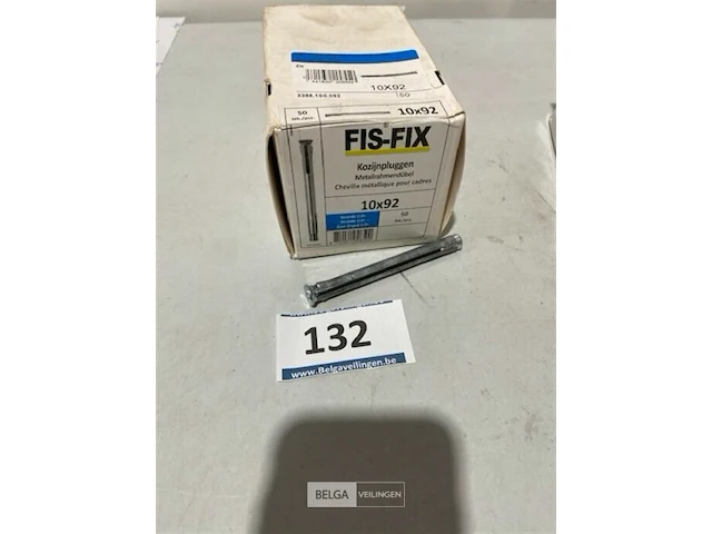 50x metalen kozijnplug 10x92 - afbeelding 3 van  3
