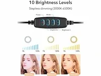 50x selfie ring light 10" met statief - afbeelding 5 van  6