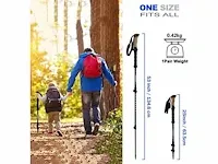 50x set carbon wandelstokken 65-135cm - afbeelding 2 van  3
