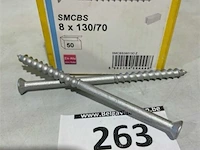 50x smart cellenbetonschroef t30 8,0x130/70 - afbeelding 1 van  3