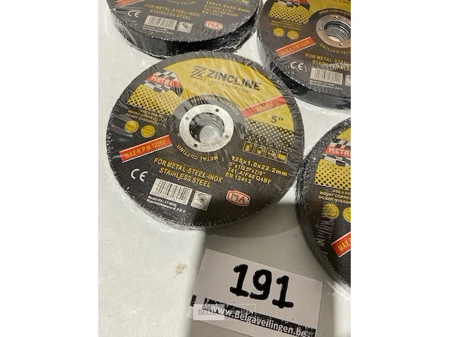 50x snijschijf 125x1,2x22,2mm voor staal en inox - afbeelding 3 van  3