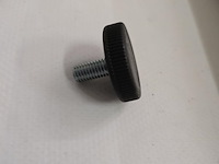 50x stelvoetjes zwart rond ø 32x9 | m 8x20/17 kartelrand - afbeelding 2 van  5