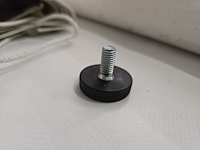 50x stelvoetjes zwart rond ø 32x9 | m 8x20/17 kartelrand - afbeelding 3 van  5