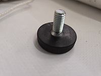 50x stelvoetjes zwart rond ø 32x9 | m 8x20/17 kartelrand - afbeelding 4 van  5