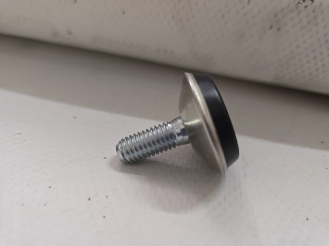 50x stelvoetjes zwart rond ø 32x9 | m 8x20/17 - afbeelding 2 van  6