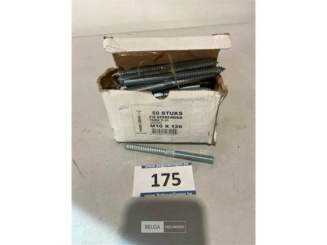 50x stokeinden m10 x 120 - afbeelding 1 van  3