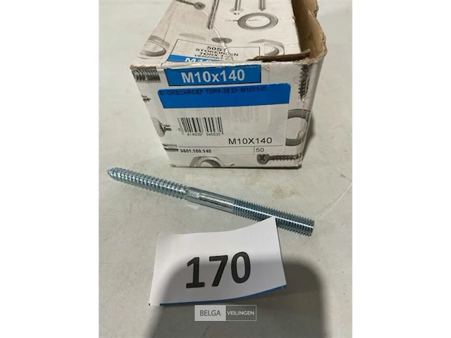 50x stokeinden m10 x 140 - afbeelding 2 van  3