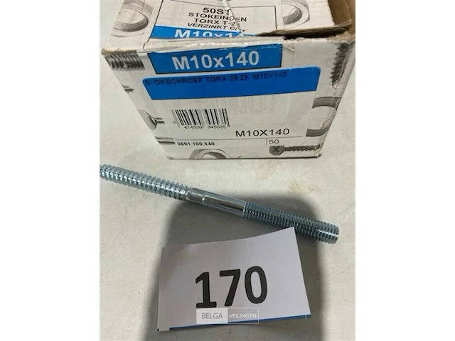 50x stokeinden m10 x 140 - afbeelding 3 van  3