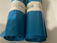 50x vuilzak 120l 60my - afbeelding 1 van  3