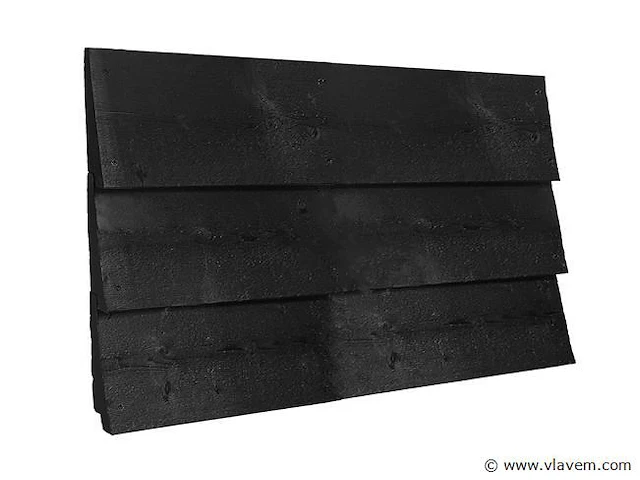 50x zwarte sidings 3m - afbeelding 1 van  2